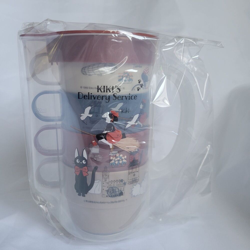 Studio Ghibli Kiki's Delivery Service Set of Stacking Cups and Water Bottle
